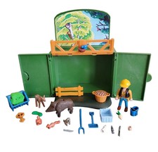 Playmobil Coffret à Clé Animaux de la Forêt, Ferme Figurine Fermier Sanglier TBE
