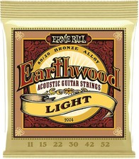 Corde de guitar acoustiques Ernie Ball Earthwood Light 80/20 Bronze - calibre 1