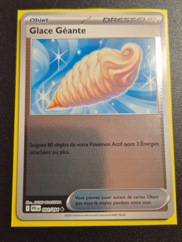 Carte pokémon glace géante - carte, :