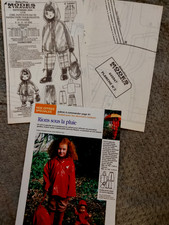 patron poupée modes et travaux NON DECOUPER COMPLET   Septembre 2005 + page