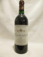  côtes de bourg château des audurelles (fût de chêne) rouge 1987 - bordeaux 