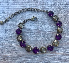 Crystal Bracelet Bronze Plate