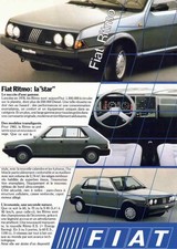 Catalogue Brochure Fiat Ritmo 1983 Belgique en français