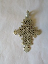 croix copte argent pendentif