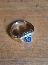 Bague en saphir avec diamants de 1.49 ct