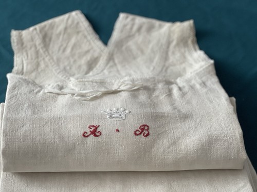 Chemise nuit ancienne en - chemise,