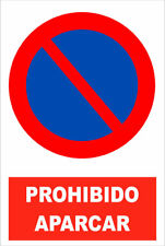 INTERDIT De Se Garer, Affiche En Vinyle Découpé Sur Glasspack 1 Mm