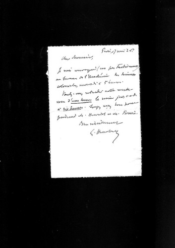 Lettre autographe signee par - lettre,
