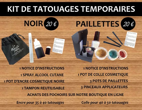 Kit tatouage temporaire - de,