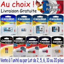Piles photo Lithium 3V 6V - Au choix : CR123A CR2 CR-P2 2CR5 ( x 1 2 5 ou 10 )