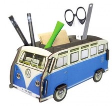 VW combi T1 bleu Pot à crayons kit en bois éco certifié10x20x10cm Werkhaus
