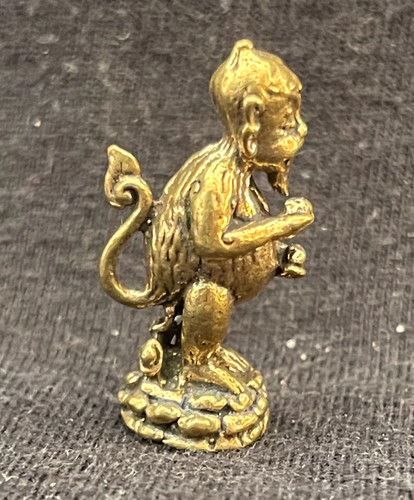 Statuette amulette laiton - amulette, en