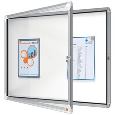 [1902579] Nobo Vitrine d'extérieur pour 8 x A4 fond magnétique 924 x 668mm x4...