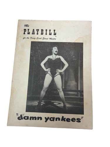 1955 damn yankees playbill - 1955,