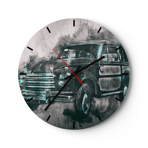 Horloge murale verre - murale,