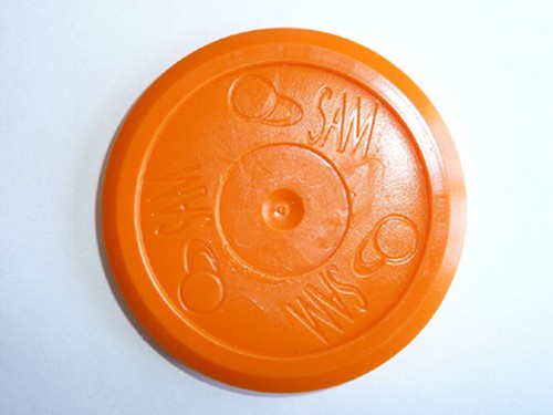 Palet puck rond orange - puck,