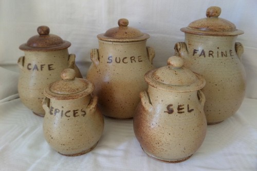 Série pots épices - 5, à