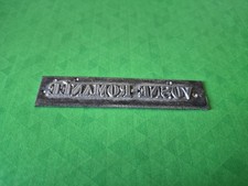 ANCIENNE PLAQUE D' IMPRIMERIE