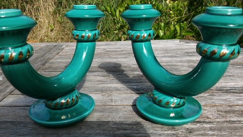 Paire double bougeoirs - paire,