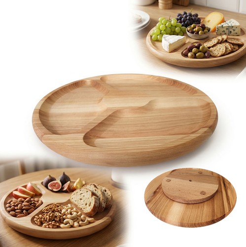 Plateau tournant frêne - , 34cm