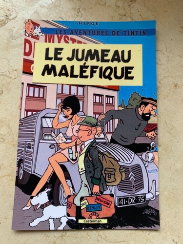 Carte postale 15x10 tintin - carte,