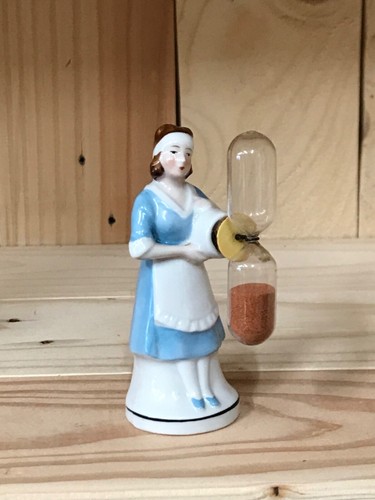 Ancien sablier porcelaine - sablier,