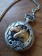 Montre de poche à quartz Aurore fondée 1887 Quartz tete de chevaux