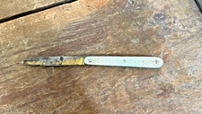 Couteau  canif cotes en nacre XIX ème