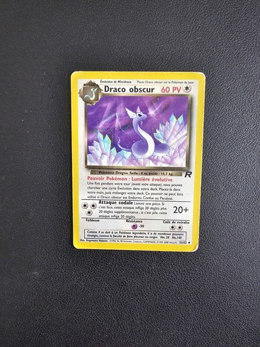 Carte pokémon draco - carte, obscur