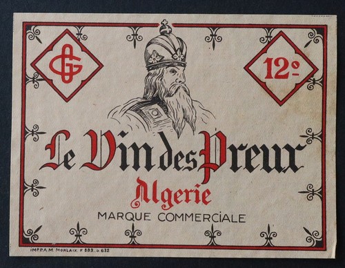Ancienne étiquette vin - , des