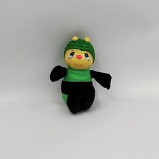 Ancienne peluche Luciole phosphorescent abeille vert noir  - 31822