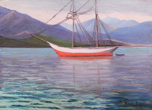 Tableau encadré marine baie