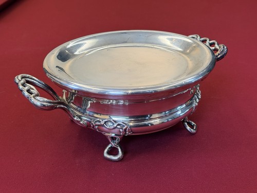 Chauffe plat métal argenté - plat,