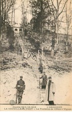 MARNE  LA NEUVILLE au PONT (  la guerre en champagne ) la fontaine de cotes a