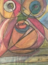 Belle Peinture Gouache 1930