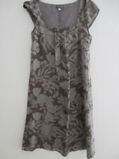 Robe soie grise imprimée marque 123-Taille 34/36-Impeccable