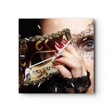 Horloge murale en verre