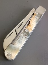 ANCIEN COUTEAU 3 pièces, 74 ST JOANIS MONDIÈRE, THIERS, XXème, manche corne.