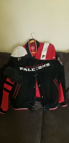 Atlanta falcons leather jacket - leather,