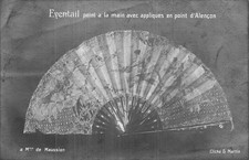 61 Eventail peint à la main