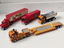 Lot Camions Kenworth Volvo Remorque Bétaillère Porte  Char Vintage Welly