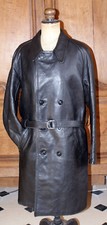 Vintage 1930/70 : manteau cuir