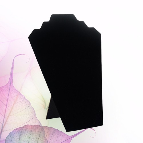 Durable black necklace display - black,