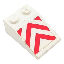 LEGO pièce diagonale blanche