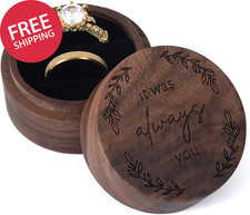 Ring Box, Wooden Ring Box for