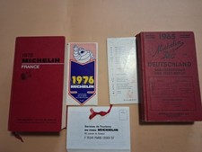 Ancien GUIDE Rouge MICHELIN FRANCE 1976 + GUIDE  DEUTSCHAND 1965 +MARQUE PAGE
