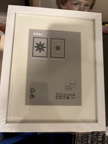 New ikea ribba white box - new,
