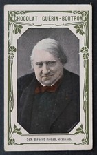 Chromo image GUERIN BOUTRON célébrités # 549 Ernest RENAN ecrivain 2