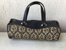 Sac a main boudin avec tissu tapisserie 