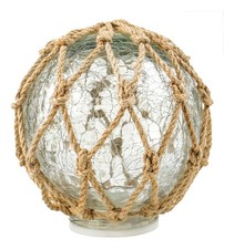 Boule de pêche LED en Verre avec filet 15 cm Sea-Club